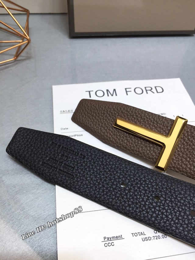 TOM FORD商務男士皮帶 湯姆福特雙面小牛皮腰帶  jjp1872